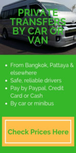 Private transfers by car and minibus to Koh Chang